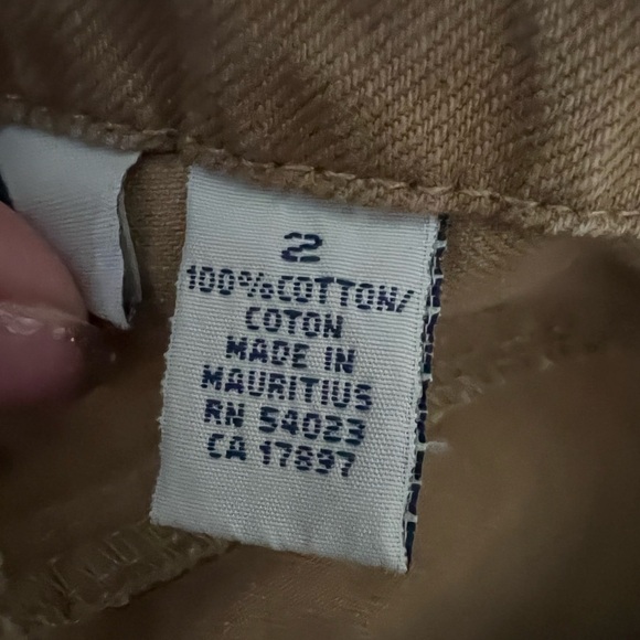 Old Navy Women’s Sz 2 Vintage Tan Denim Jeans Pants Button Fly - Picture 7 of 8